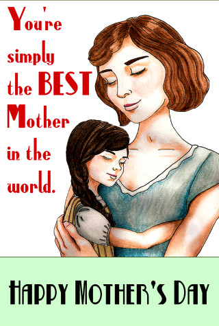 Mother day card woman holding - youre free wallpaper for mobile