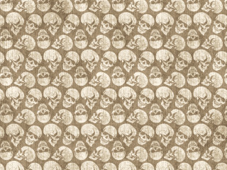 Skulls brown background faded pattern - texture free wallpaper for desktop