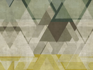 Abstract triangle pattern brown green - geometric shape free wallpaper