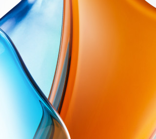 Blue orange iphone white background - a close up free wallpaper for tablet