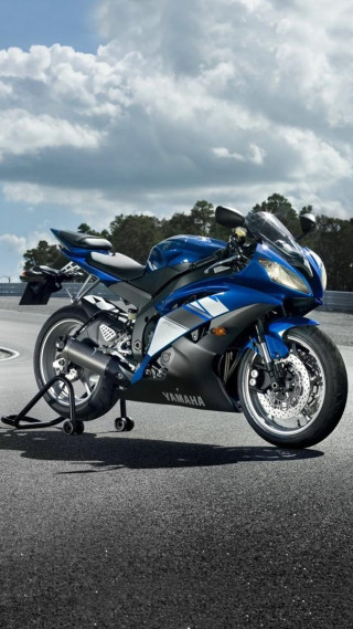 Blue motorcycle parking lot building 2 - free motorcycles wallpaper for mobile