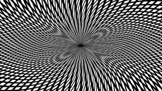 Spiral black white center design - op art free wallpaper