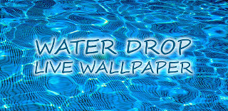 Blue pool water drops water - a blue pool free wallpaper