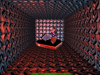 Computer generated person shoe room - a pattern free wallpaper for desktop