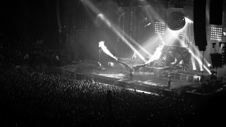 Concert stage lights crowd stands - dan smith free wallpaper