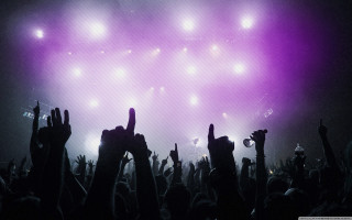 Crowd concert people hands up - a concert free wallpaper for desktop