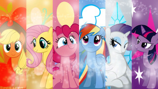 Little ponies rainbow background stars - little pony free wallpaper