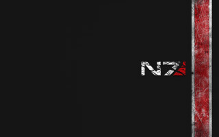 Red black logo red stripe - mass effect free wallpaper for desktop