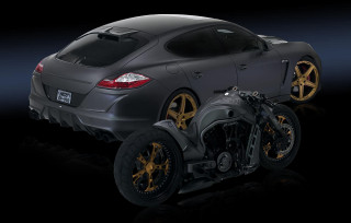 Black sports car gold rims 3 - cafer bater free wallpaper