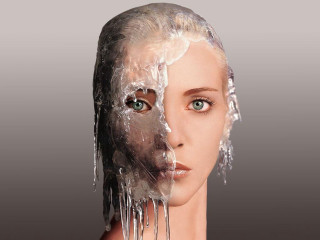 Woman ice icicles hair comb - shaded free wallpaper for desktop