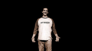 Man skateboard dark smiling camera - rayonism free wallpaper