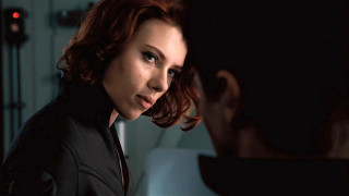 Woman black jacket man suit - a dark room free wallpaper