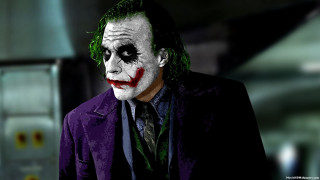 Joker man dark room green 2 - free dark wallpaper for desktop