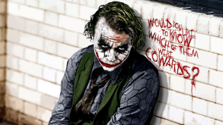 Joker man graffiti wall leaning - charles codman free wallpaper