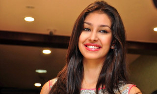 Woman long hair smiling red 2 - a red lip free wallpaper for desktop