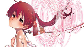 Girl red hair bow sword - hint of yayoi kasuma free wallpaper for desktop