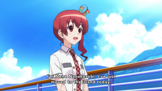 Girl red hair tie balcony - the anime free wallpaper