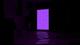 Purple door black floor water - the door free wallpaper for desktop