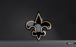 New orleans saints logo black 4 - dave arredondo free wallpaper