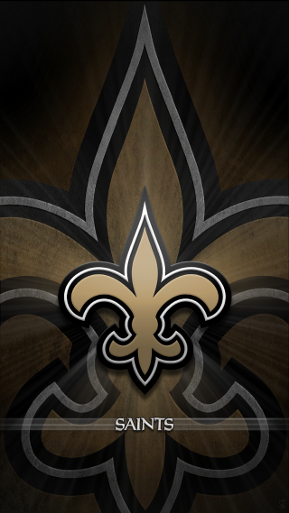 Saints logo black background gold 3 - cedric seaut free wallpaper for mobile