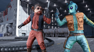 Cartoon characters space station large - a large object in the background free wallpaper