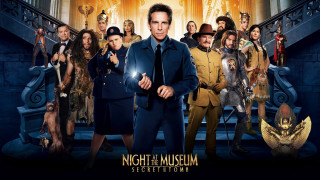 Night museum secret room man - a staircase free wallpaper