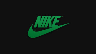 Nike logo black background green - a nike logo free wallpaper