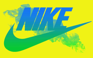 Nike yellow background smoke logo - david rudnick free wallpaper