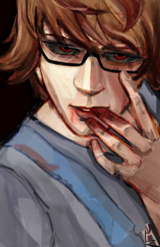 Man glasses hand chin digital - a hand free wallpaper for mobile