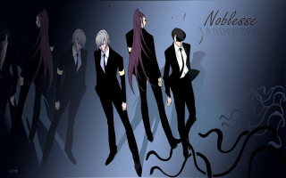 Group suits ties standing line - a name free wallpaper
