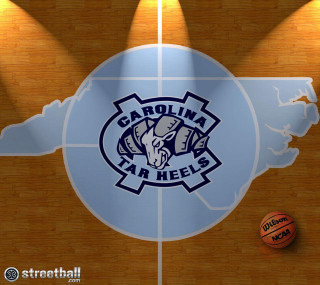 Basketball court unc logo floor - free sports wallpaper for tablet