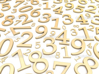 Numbers white surface background stock - p free wallpaper