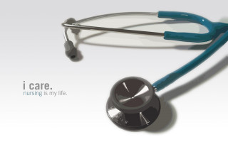 Stethoscope i care nursing is - my life free wallpaper