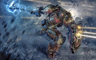 Robot attack energy glowing sword - image of a robot free wallpaper