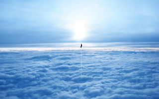 Awe high altitude clouds kite - sense of awe free wallpaper