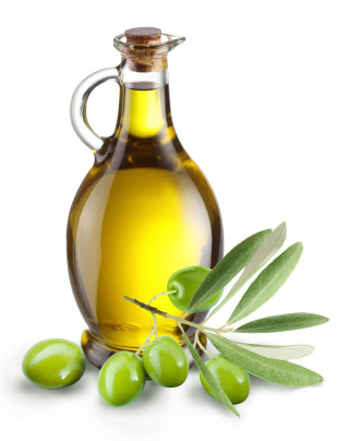Olive oil bottle green olives - a stock photo free wallpaper for mobile