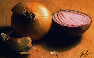 Onion slice wooden table top - edward weston free wallpaper