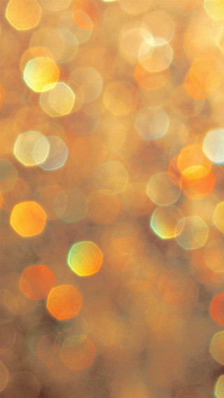 Blurry lights sky orange yellow - free light wallpaper for mobile