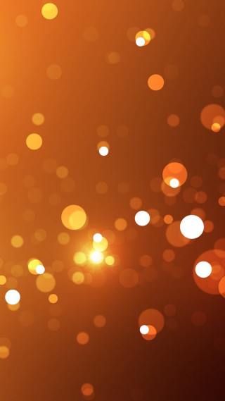 Blurry orange background circles of - free light wallpaper for mobile