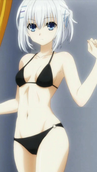 Woman bikini curtain yellow background - free bikini wallpaper for mobile