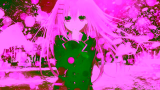 Anime girl white hair snowy - long white hair free wallpaper