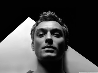 Man black white photo triangle - photo of him free wallpaper