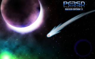 Space scene moon comet background - a distant object in the foreground free wallpaper