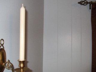 Candle lit wall mirror towel - a wall next free wallpaper