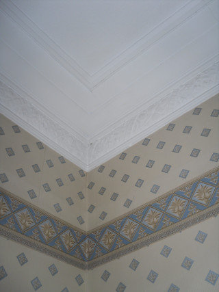 Decorative ceiling pattern white fan - free architecture wallpaper for mobile