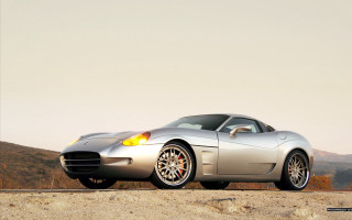 Silver sports car mountains dirt - free cars wallpaper for desktop