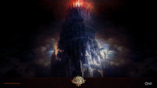 Tall tower clock dark sky - a tall tower free wallpaper