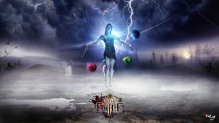 Woman field ball lightning clouds - a sky full free wallpaper