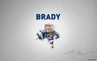 Football player brady helmet drawing - fan art free wallpaper