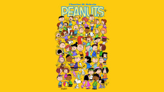 Cartoon people standing together peanuts - charles schulz free wallpaper